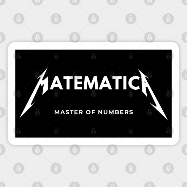 Mathematics Master of Numbers Magnet by Stylecombinator